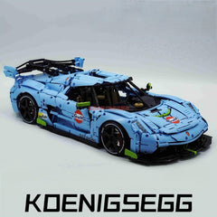 1: 8 Gulf Blue Koenigsegg JESKO, Custom Gulf Blue Limited Edition(4346 PCS)