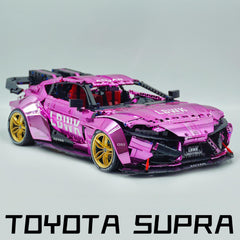 1:8 Toyota Supra Electroplating powder limited edition, Electric Air Suspension, Rear Accelerator Blade linkage (4399 Pcs)