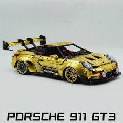 1:8 Porsche GT3 RS Gold Concept | Dual mode switching | 3824+PCS