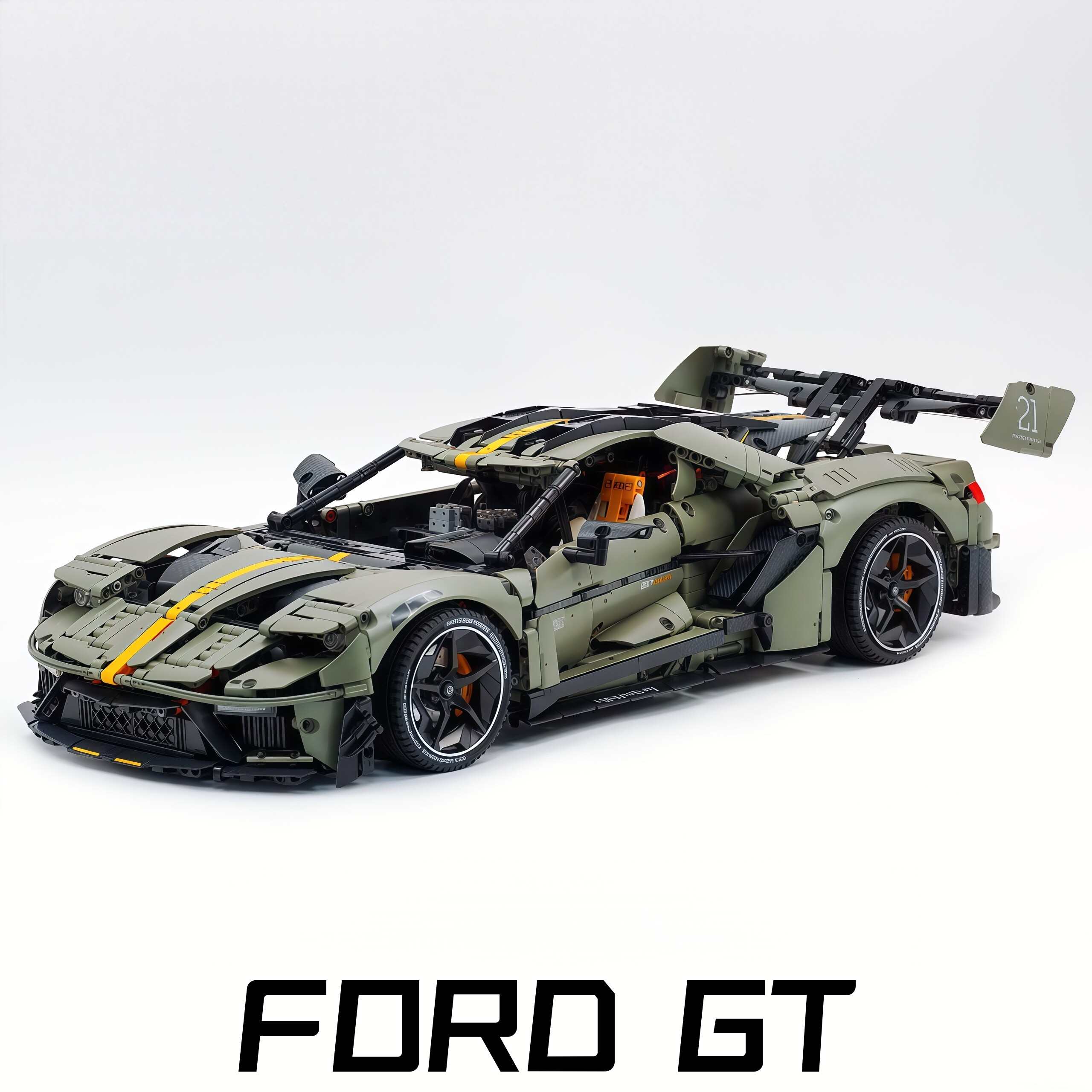 1:8 RC Ultimate Ford GT Mansory | The Dominant American Road King (3400+ pcs) - BAV BRICK