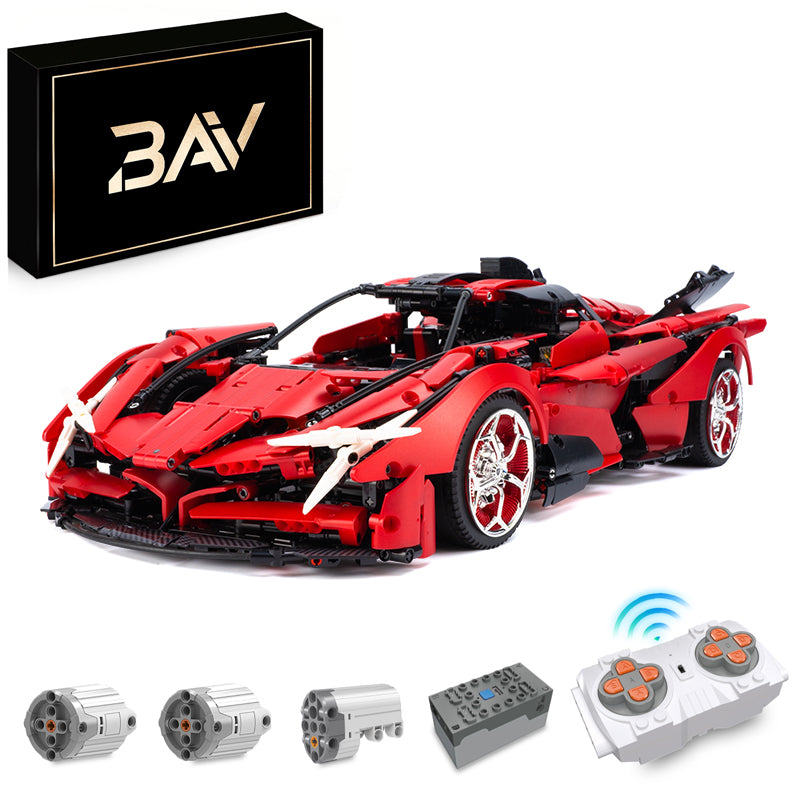 1: 8 Apollo Red Devil with Remote Control, High Detail Restoration (3669 Pcs) - BAV BRICK