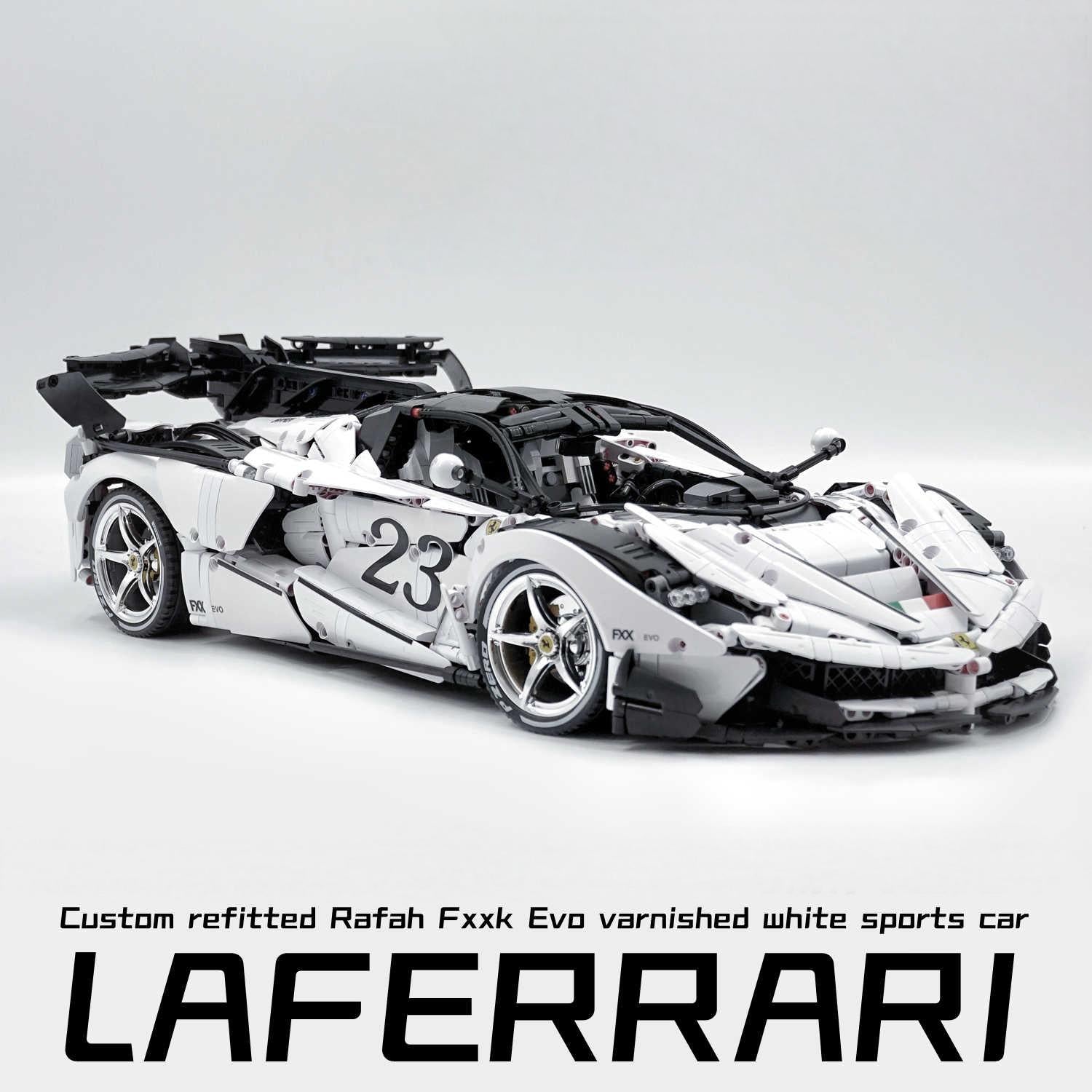 1: 8 LaFerrari FXXK EVO Custom Modified, Rare Pearl White Enamel Paint ...