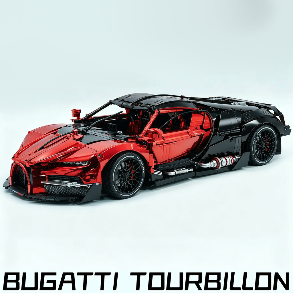 1:8 Bugatti Tourbillon | Combination of Red and Pearl Black