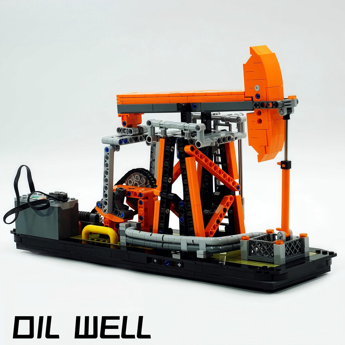 Motorized Oil Well Rig Set | Industrial Pumpjack Mining Machine (840+ PCS)