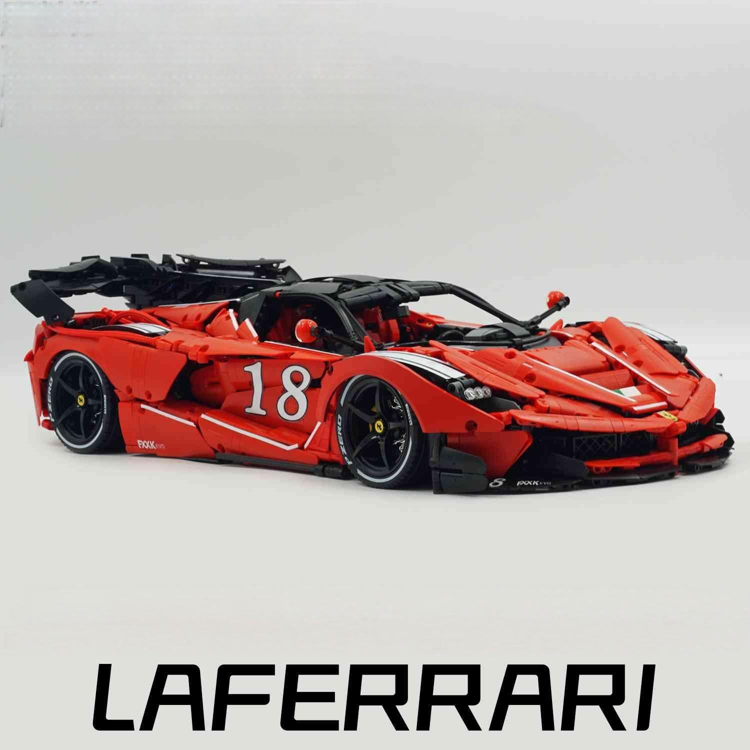 1: 8 LaFerrari FXXK EVO Custom Modified, Classic Red, Oversized Rear ...