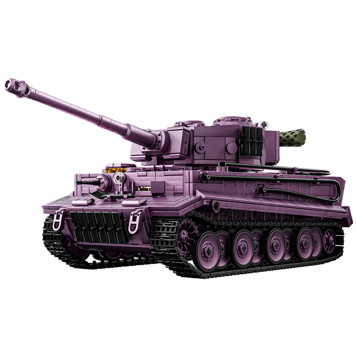 Purple Edition Tiger Heavy Tank| 1:28 Scale | 1678 PCS|WWII Legend Reimagined