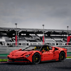 1:8 Ferrari SF90 Hypercar | Mechanical Linkage Version (3797 PCS)