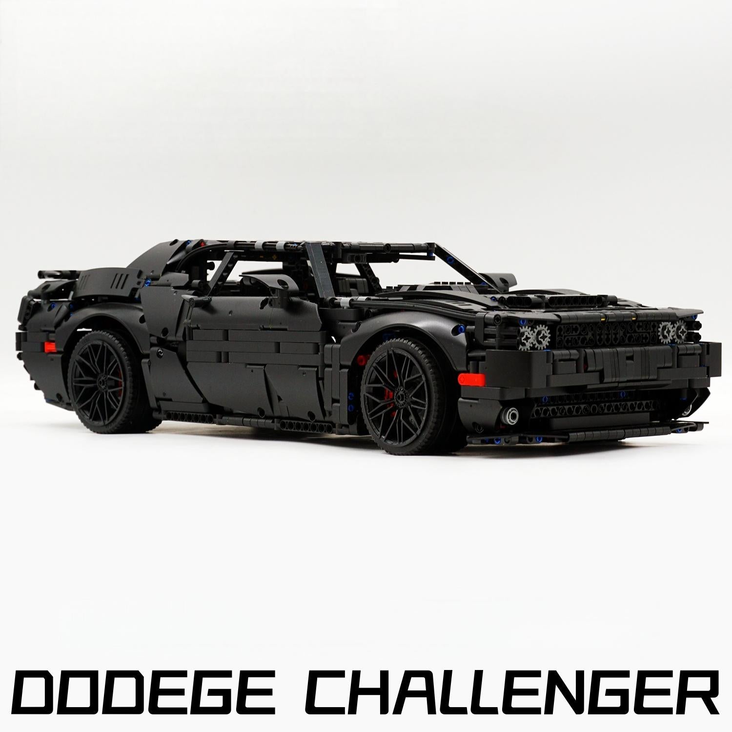 1: 8 Dodge Challenger, Black Samurai Customized Version (3300+Pcs ...