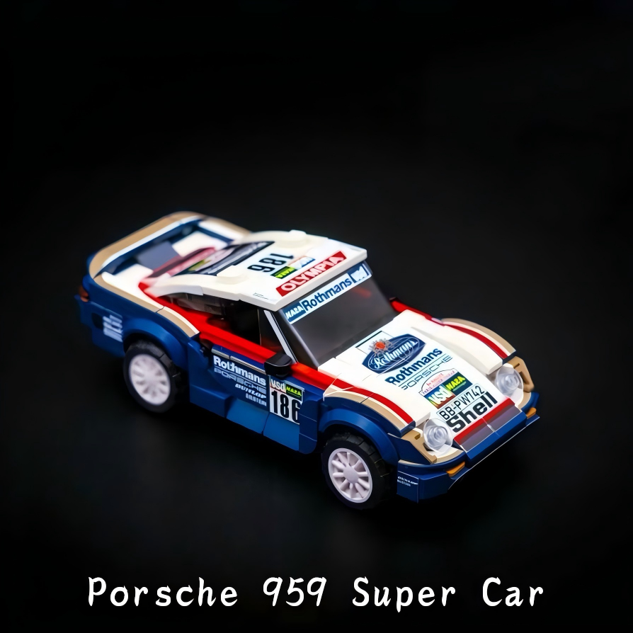 Porsche 959 Super Car| Includes a complete set of stickers | 398PCS (MOC-168321)