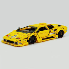 1:8 Lamborghini Countach LP5000 Building Set, Vibrant Yellow Customized Edition (3970+ PCS)