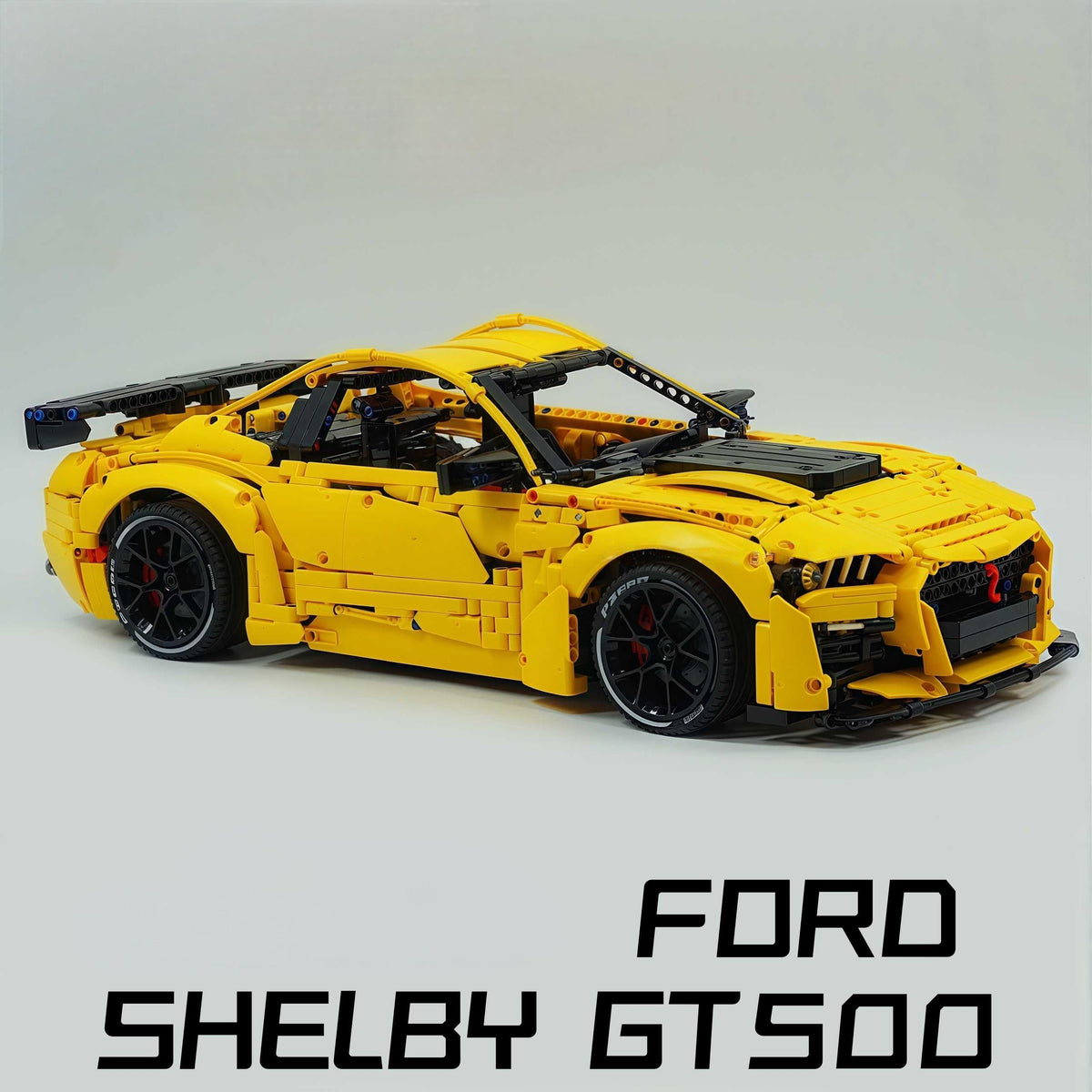 1: 8 Ford Shelby GT500, Electroplating Gun Grey Custom Version (3400PCS) - BAV BRICK