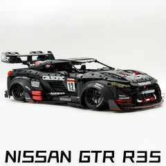 1:8 Nissan GT-R R35 Widebody Black Warrior Custom Edition |&nbsp; Black Beast | 3939+ PCS