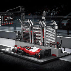 Ferrari F1 Race Car and F1 Starting Grid Set | 1413 PCS