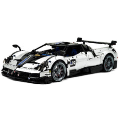 1: 8 Pagani Huayra Silver Plating Ultimate Edition (4708 Pcs) - BAV BRICK