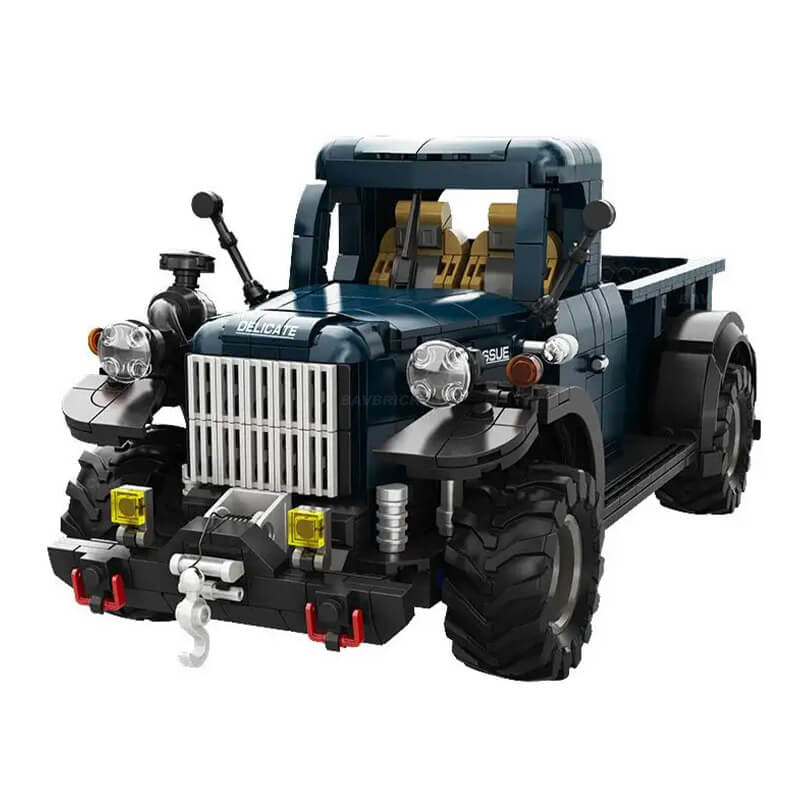 1:16 Dodge Vintage Blue Power Pickup | Classic American Muscle Truck(1199 PCS)