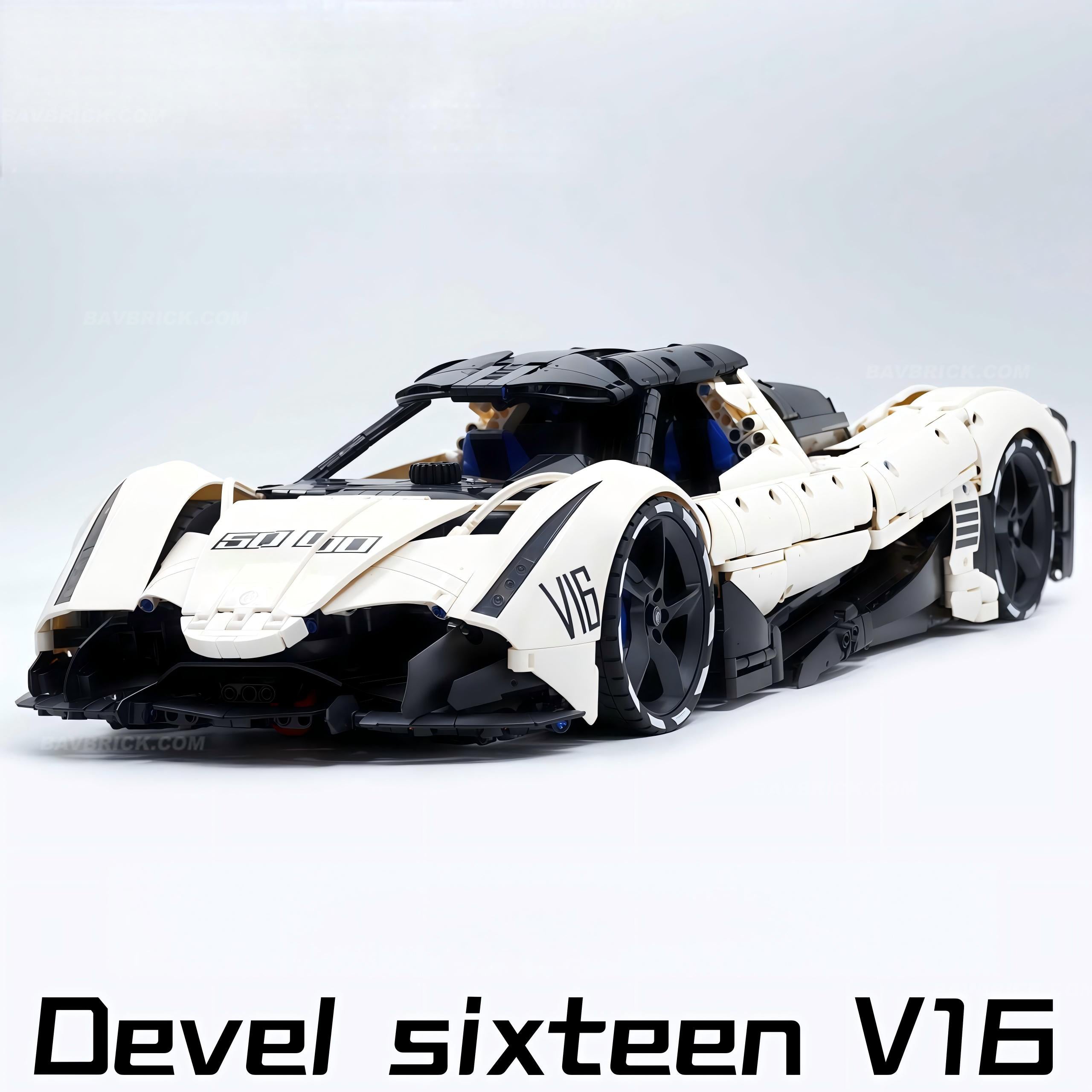 1:8 Devel sixteen V16 | Officially licensed (4016PCS) - BAV BRICK