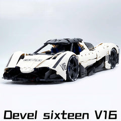 1:8 Devel sixteen V16 | Officially licensed (4016PCS) - BAV BRICK