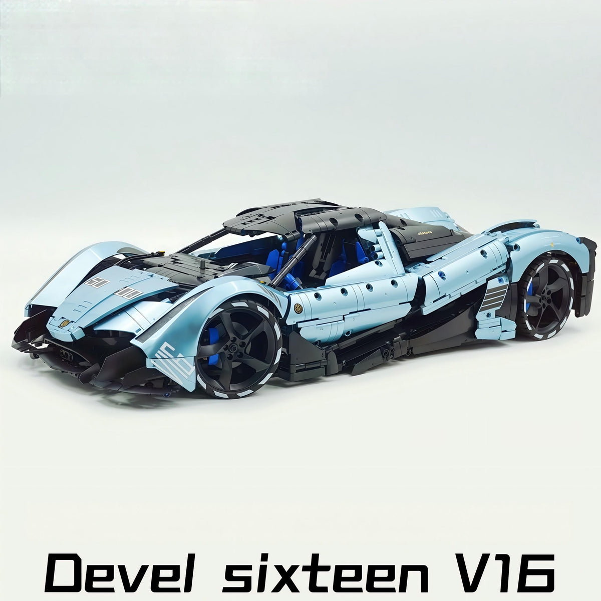 1:8 Devel sixteen V16 | Electroplating Tiffany Blue Custom Edition | Officially licensed (4016PCS)