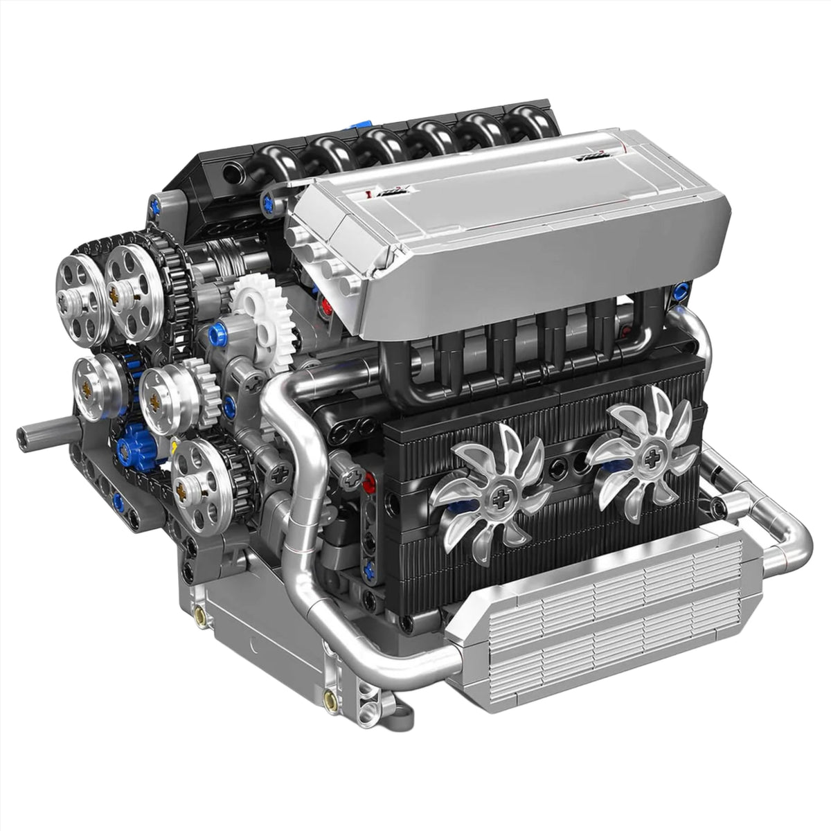 Motorised Inline-6 BMW German Engine | 744pcs