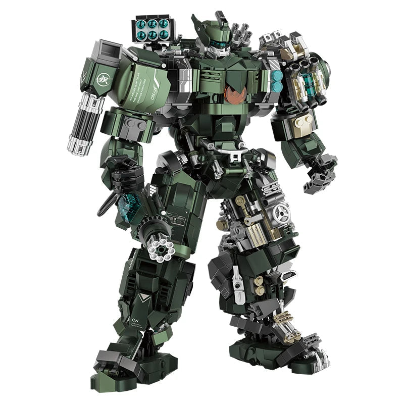 Mecha Warrior Battle Robot | Large Assembly Model (1403 PCS)