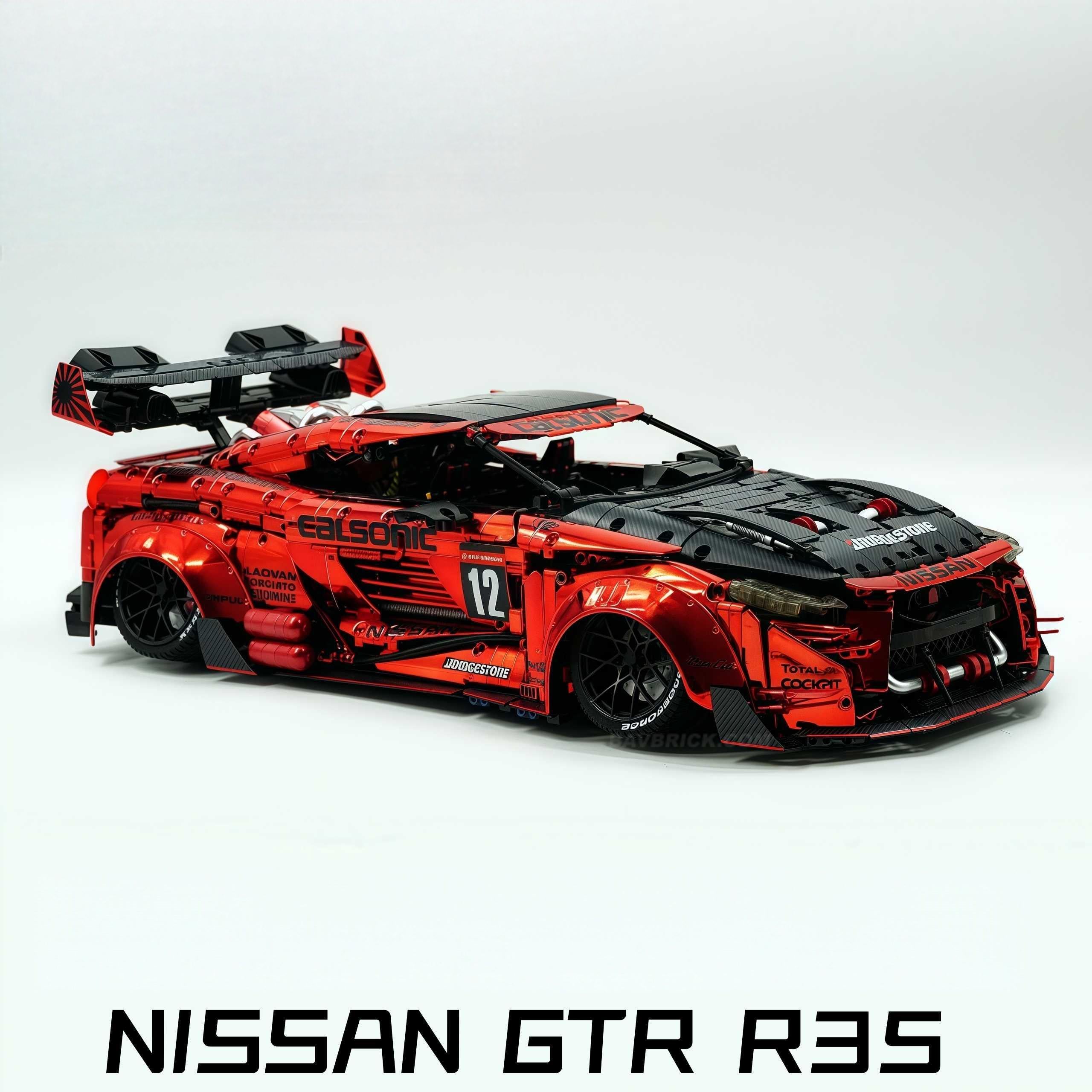 1:8 Nissan GT-R R35 Widebody Red-plated custom Edition | Electroplated ...