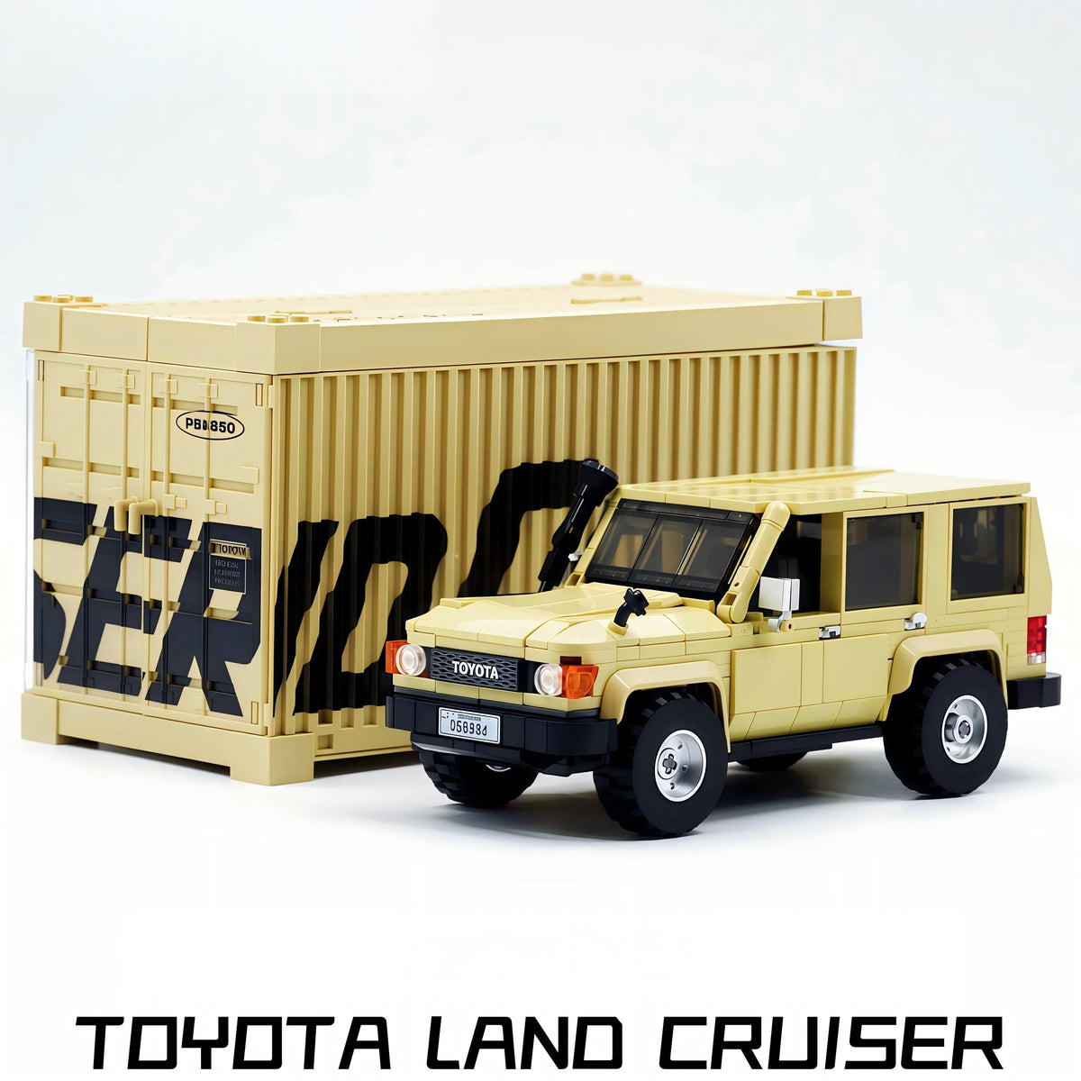 Toyota Land Cruiser | Officially Licensed Off-Road Legend | Container Display Case (536 PCS)
