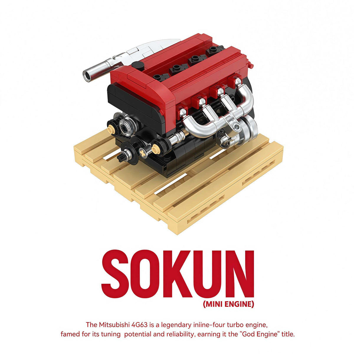 Mitsubishi EVO 4G63 Engine | Home Decor (216PCS)