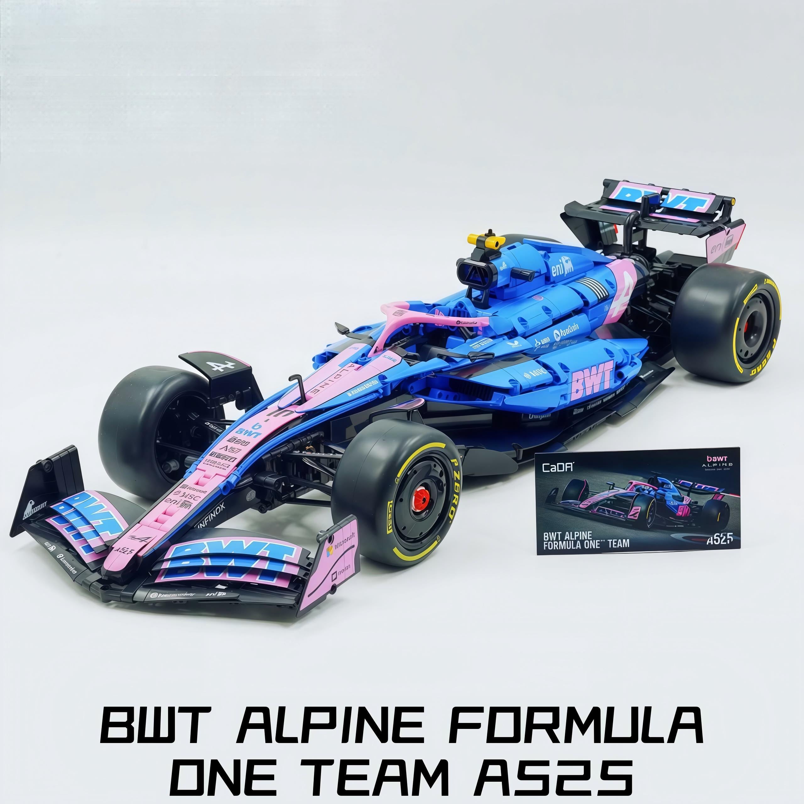 1:8 BWT Alpine Formula One Team Car | Official Licensed Grand Prix Machine | 2172 PCS - BAV BRICK