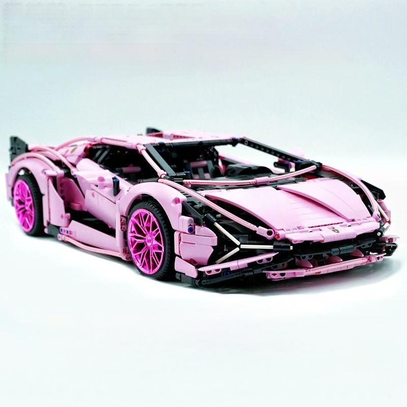 1: 8 Pink Lamborghini Sian Special Edition (3696 PCS)
