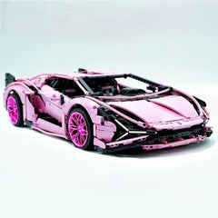 1: 8 Pink Lamborghini Sian Special Edition (3696 PCS)
