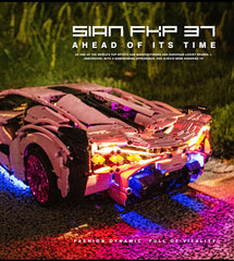 1: 8 Pink Lamborghini Sian Special Edition (3696 PCS)