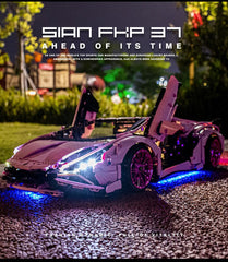 1: 8 Pink Lamborghini Sian Special Edition (3696 PCS)