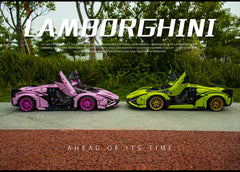 1: 8 Pink Lamborghini Sian Special Edition (3696 PCS)