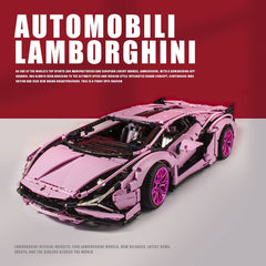 1: 8 Pink Lamborghini Sian Special Edition (3696 PCS)