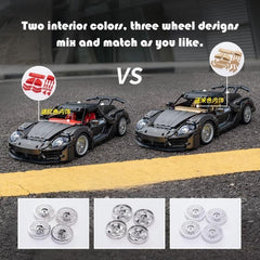 The Ultimate Gun Grey Porsche 918, Two interior designs, Three wheel designs – mix and match as you like.(1972 PCS)