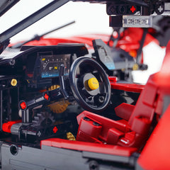 1:8 The Ultimate FERRARI F80 | Electroplated Red Custom Edition | Remote Controlled V6 Prancing Horse Hypercar (3998pcs)