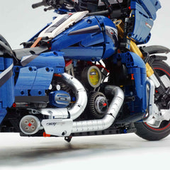 1:5 Harley-Davidson Street Glide Motorcycle | Glossy Starry Sky Blue Painted Edition(2410 PCS) - BAV BRICK