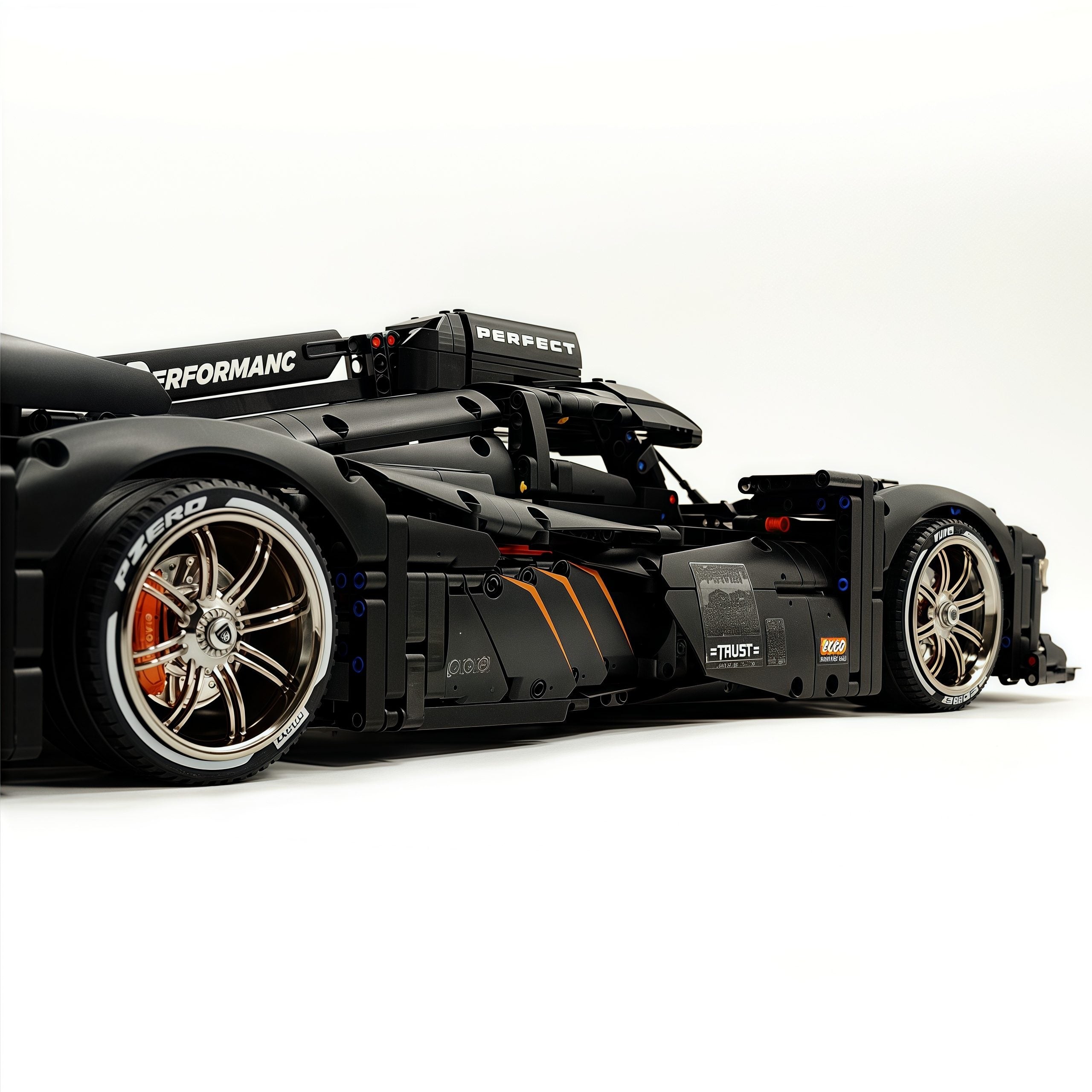 1: 8 Peugeot Le Mans 9×8 RaceCar Building Sets with Remote Control, Dark Warrior Custom Edition (3746 Pcs)