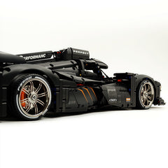 1: 8 Peugeot Le Mans 9×8 RaceCar Building Sets with Remote Control, Dark Warrior Custom Edition (3746 Pcs)