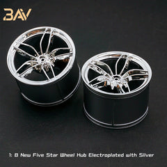 1:8 Custom Wheels, Suitable for All 1:8 Supercars (4-pack)