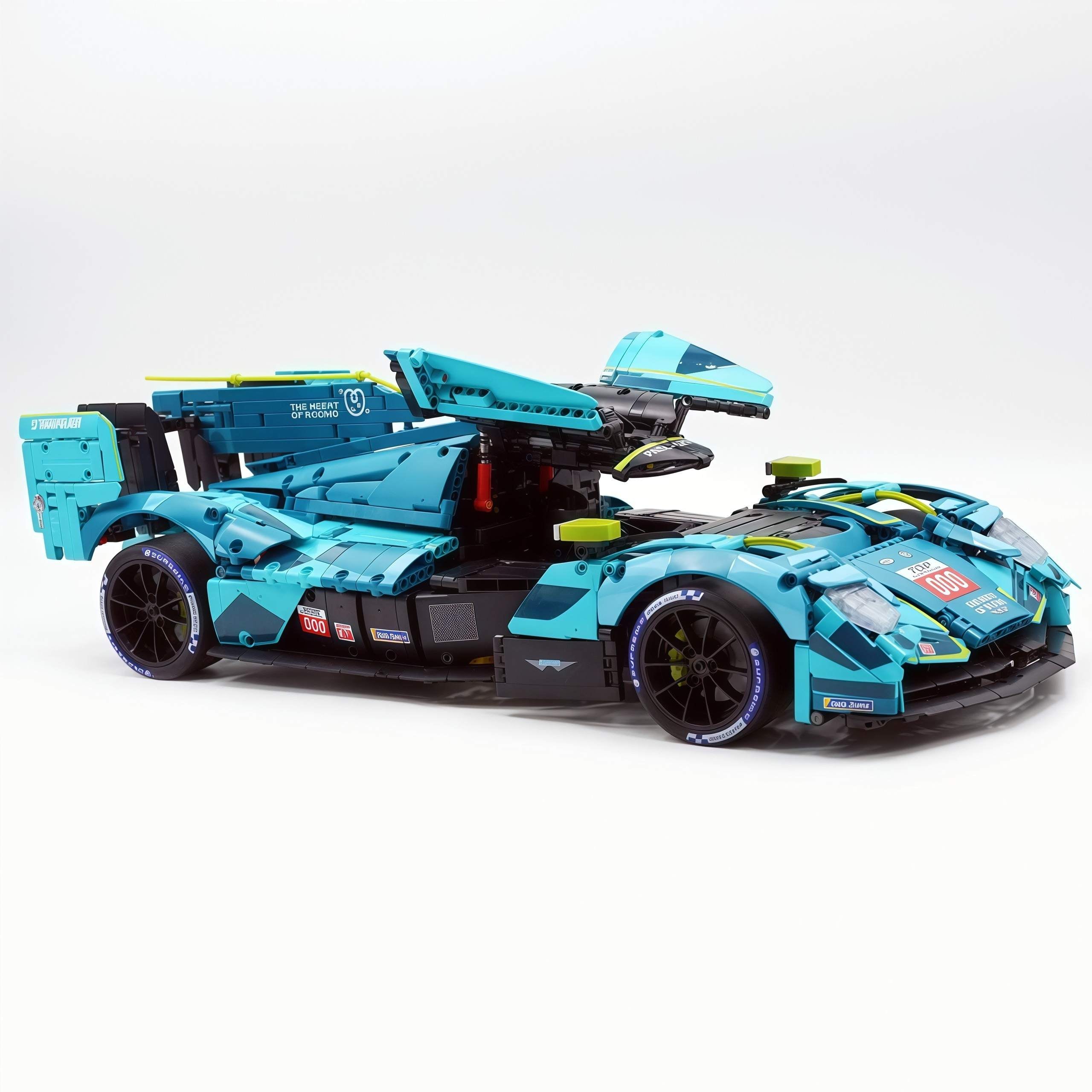1:8 Aston Martin Valkyrie LM | Remote Controlled 24h British Hypercar | Green Custom Edition(3069pcs) - BAV BRICK