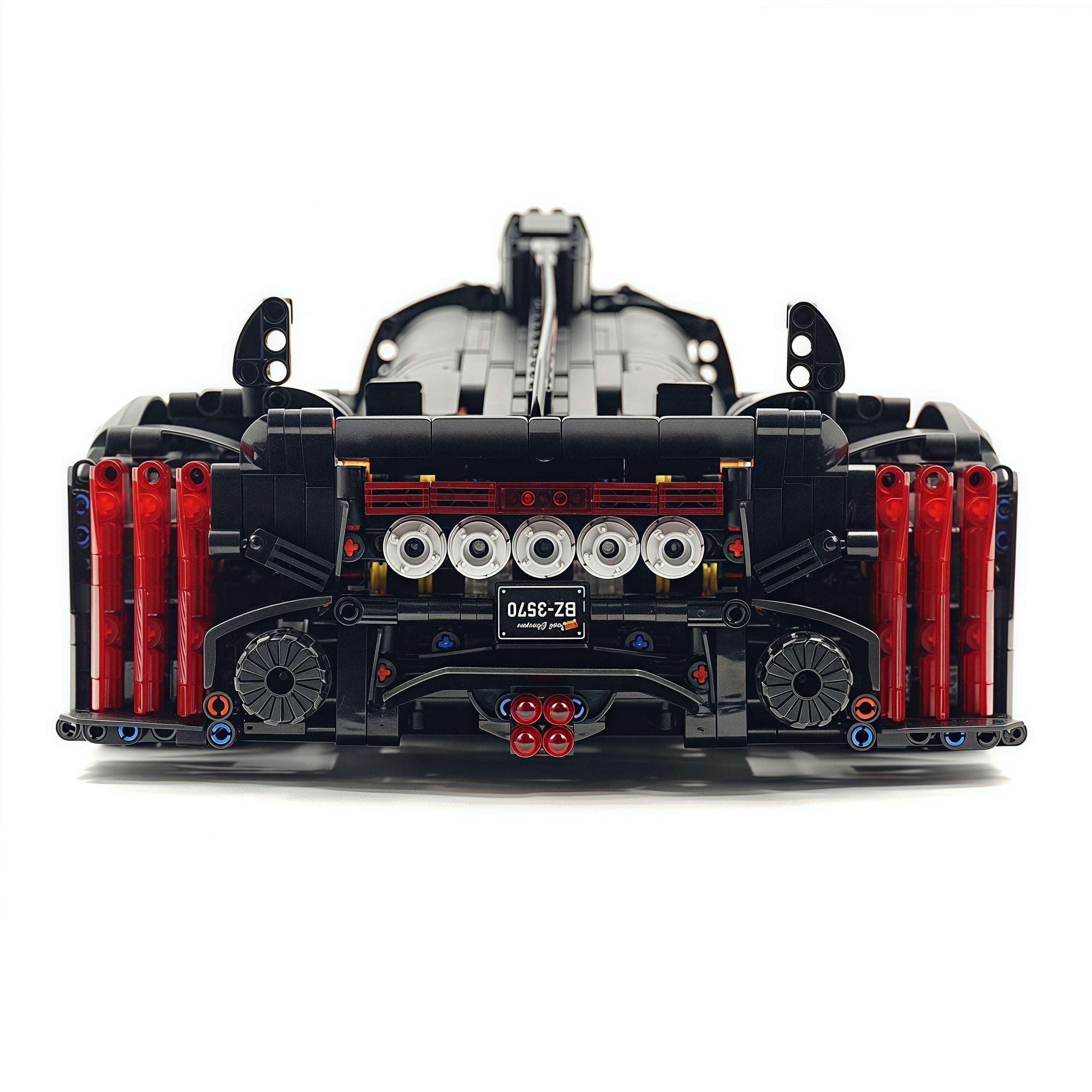 1: 8 Peugeot Le Mans 9×8 RaceCar Building Sets with Remote Control, Dark Warrior Custom Edition (3746 Pcs)