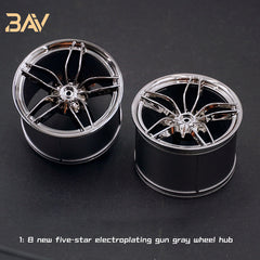 1:8 Custom Wheels, Suitable for All 1:8 Supercars (4-pack)