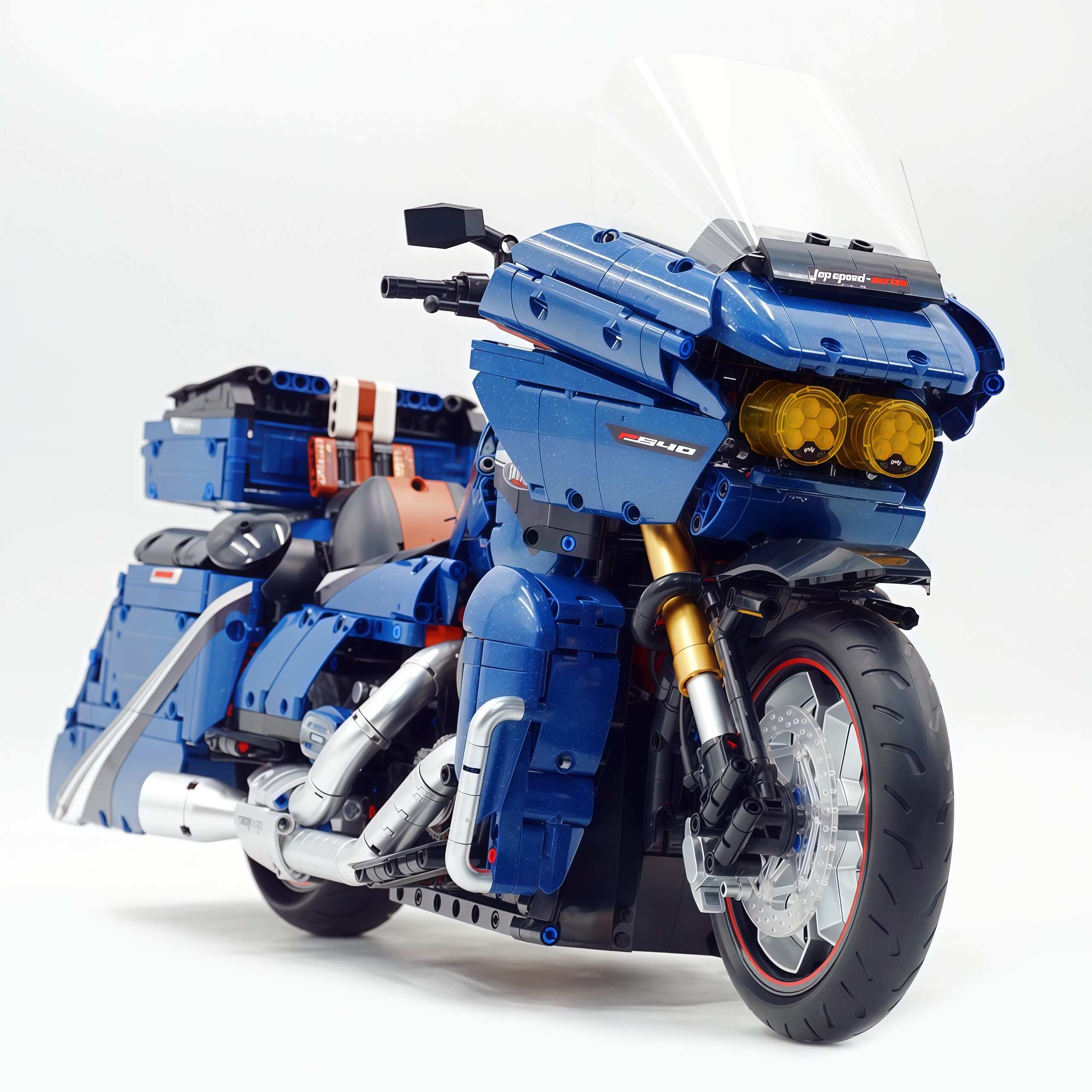 1:5 Harley-Davidson Street Glide Motorcycle | Glossy Starry Sky Blue Painted Edition(2410 PCS) - BAV BRICK