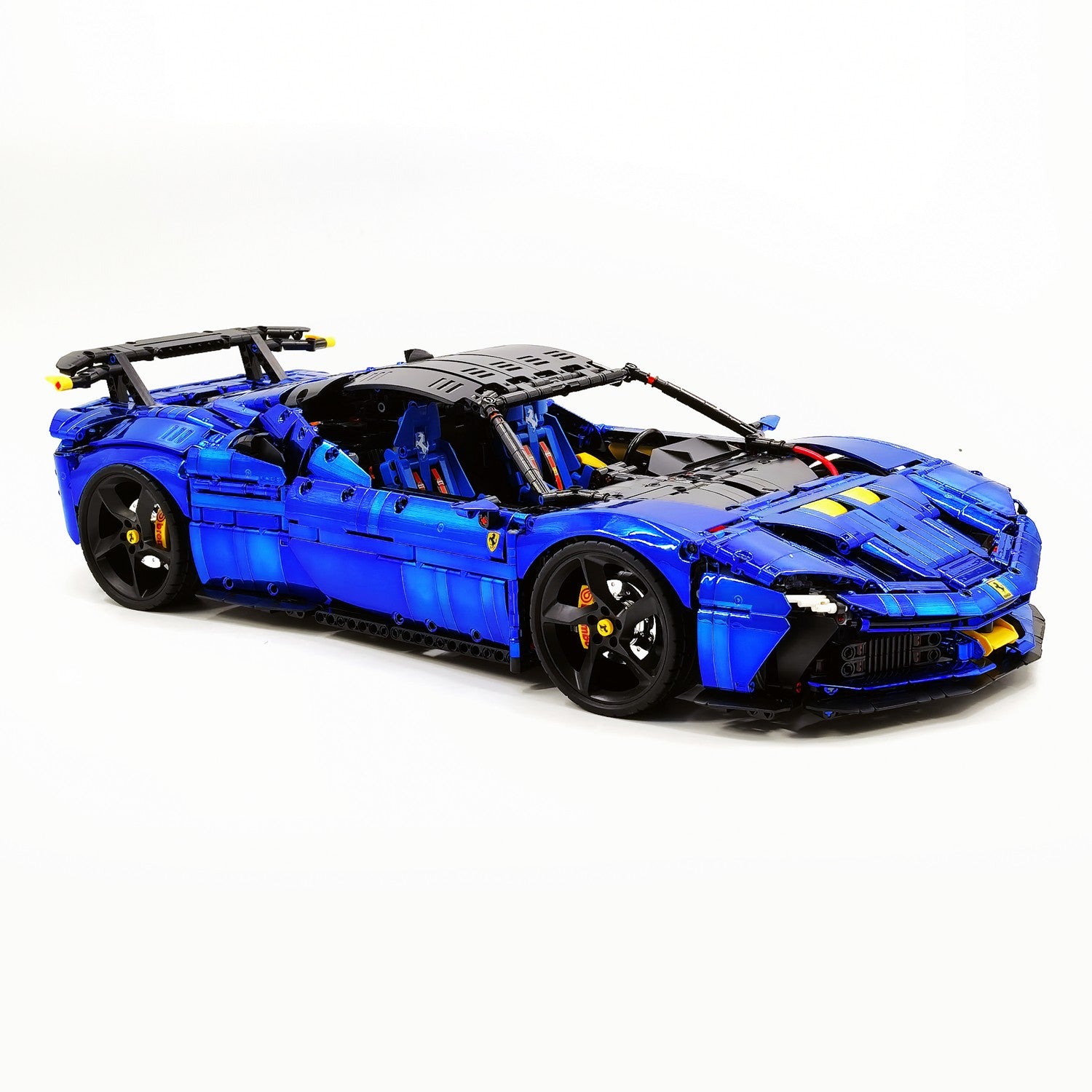 1:8 Ferrari SF90XX Royal Blue Plating Limited Color, The Ultimate Supercar, More Than 12 Features Restored(4100 Pcs)