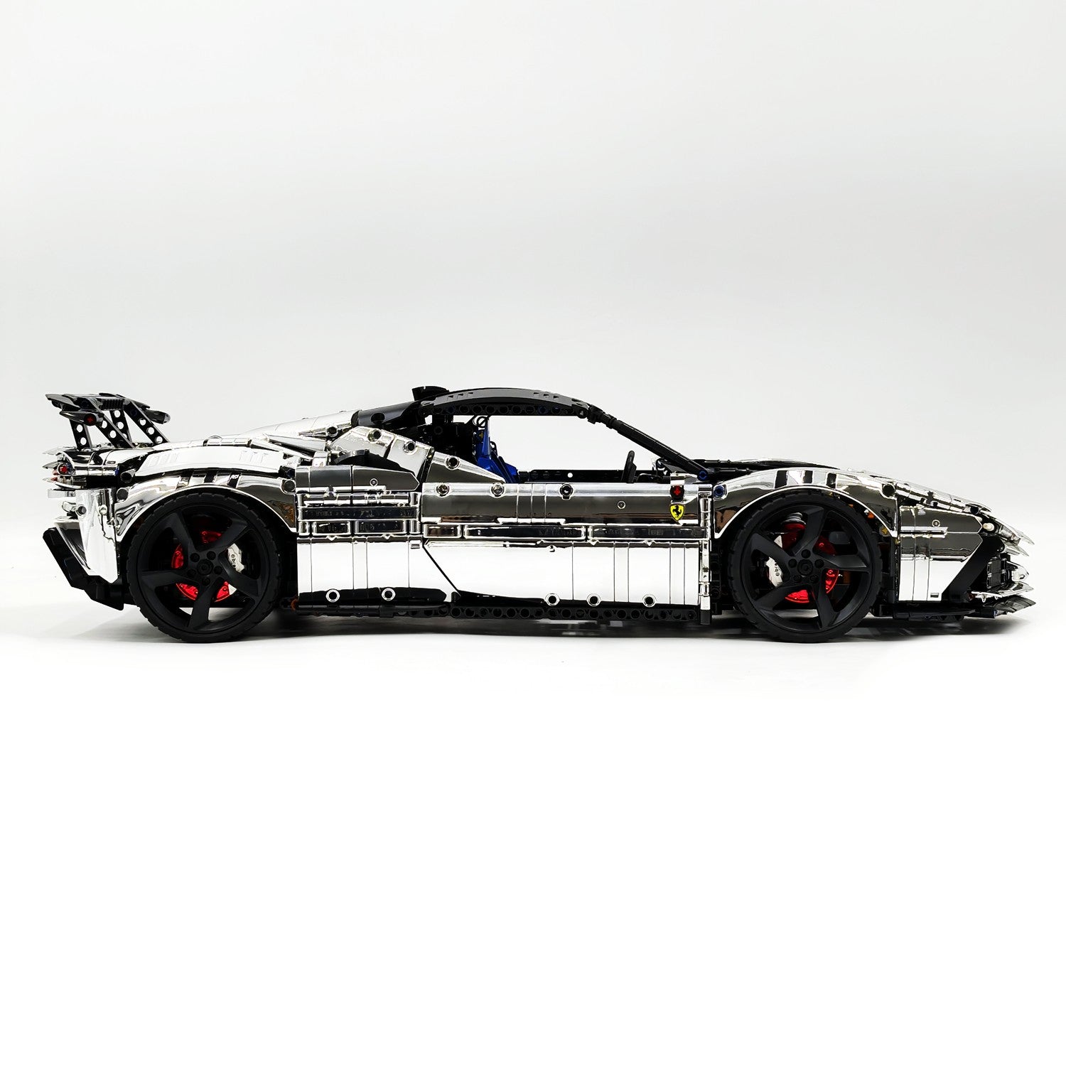 1:8 Ferrari SF90XX Silver Plating Limited Color, The Ultimate Supercar, More Than 12 Features Restored(4100 Pcs)