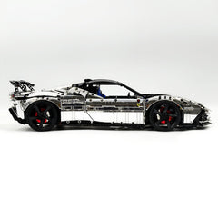 1:8 Ferrari SF90XX Silver Plating Limited Color, The Ultimate Supercar, More Than 12 Features Restored(4100 Pcs)