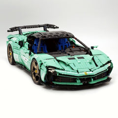 Ferrari SF90XX 1:8, finition rose, édition limitée, la supercar ultime, plus de 12 détails reproduits (4100 exemplaires)