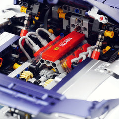 The Ultimate FERRARI F80 Prancing Horse Hypercar 4702pcs | Silver Limited Edition