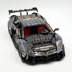 1:8 Lamborghini Aventador SVJ LBWK | Electroplated Black Custom Bull Widebody Supercar (4990+ PCS)（副本）
